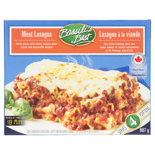 Bassili's Best Frozen Meat Lasagna 907 g