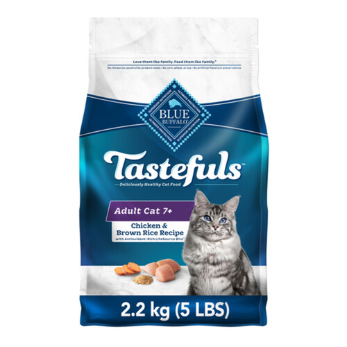 Blue Buffalo Dry Cat Food Mature Cats 7+ Chicken & Brown Rice 2.2 kg