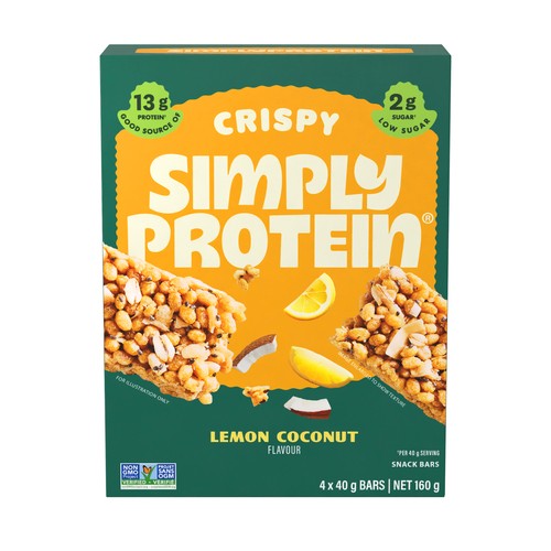 Simply Protein Snack Bars Lemon Coconut 4 x 40 g