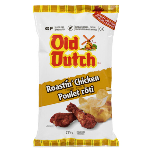 Old Dutch Gluten-Free Potato Chips Roastin Chicken 235 g