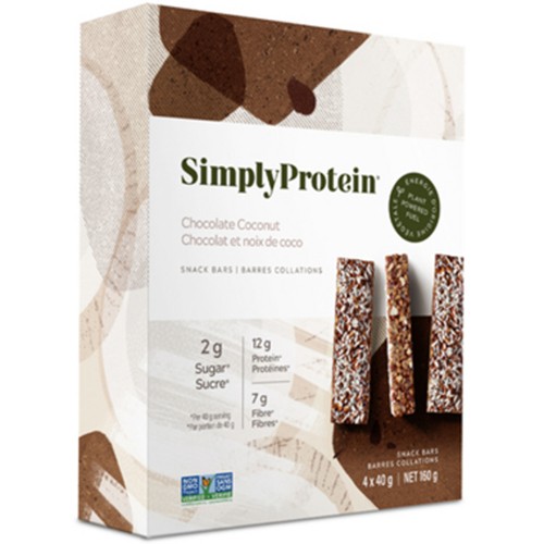 Simply Protein Bar Chocolate Coconut 4 EA