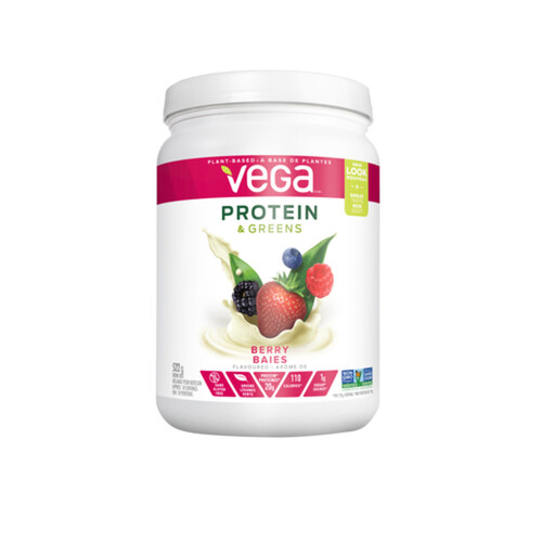 Vega Gluten-Free Protein & Greens Shake Powder Berry 522 g