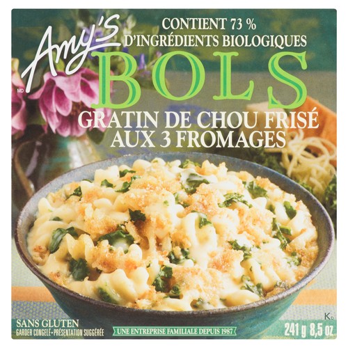 Amy's Bowls Gluten-Free 3 Cheese & Kale Bake Entree 241 g (frozen)