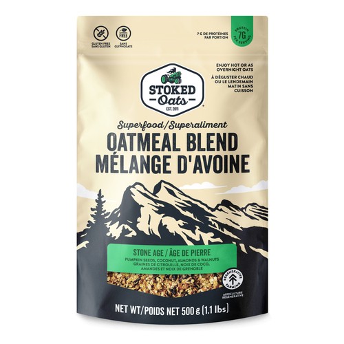 Stoked Oats Lactose-Free Oatmeal Stone Age Bag Oats 500 g