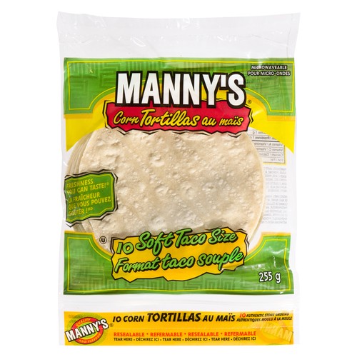 Manny's Corn Tortillas 6 Inch 255 g