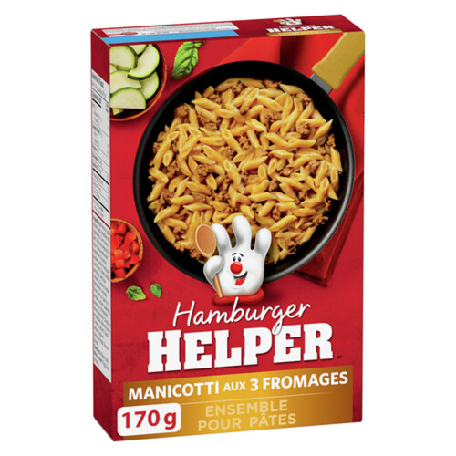 Betty Crocker Hamburger Helper 3 Cheese Manicotti Pasta Kit 170 g
