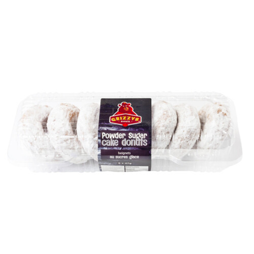 Grizzys Cake Donut Powdered Sugar 6 x 47 g (frozen)