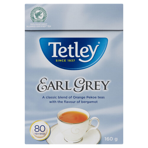 Tetley Tea Earl Grey 80 Tea Bags
