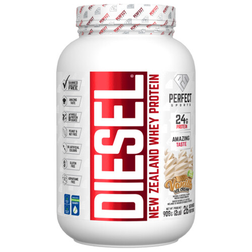 Perfect Sports Diesel Vanilla Ice Cream Whey Protein Powder 908 g