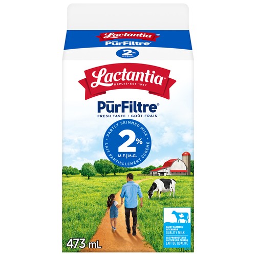 Lactantia PurFiltre 2% Milk Partly Skimmed 473 ml
