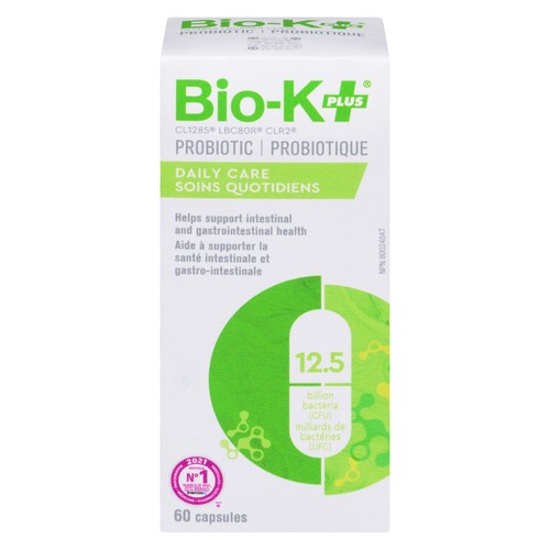 Bio-K Plus Probiotic Daily Care Capsules 60 Count