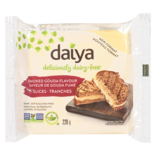 Daiya Dairy-Free Sliced Cheese Smoked Gouda Flavour 220 g