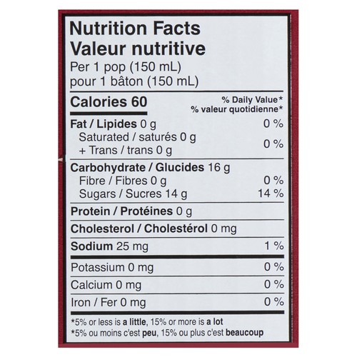 Dr Pepper Giant Freezies Freeze Pops 27 x 150 ml