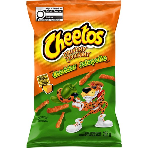 Cheetos Crunchy Cheese Flavoured Snacks Cheddar Jalapeño 285 g