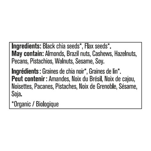 Prana Organic Whole Chia & Flax 225 g