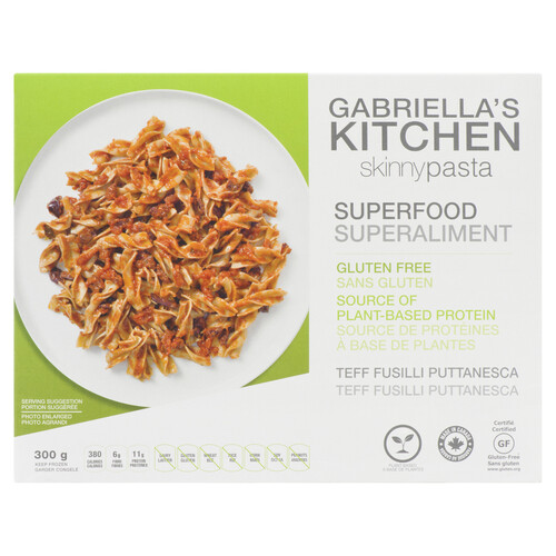 Gabriella's Kitchen Gluten-Free Skinny Pasta Teff Fusilli Puttanesca 300 g (frozen)