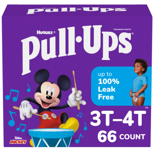 Huggies Pull-Ups Training Pants For Boys Learning Designs Size 3T-4T 66 Count