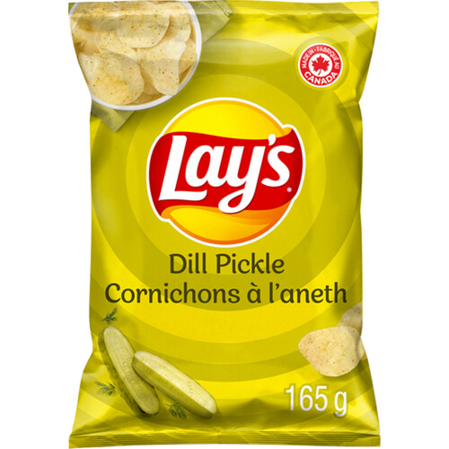 Lay's Potato Chips Dill Pickle Flavoured 165 g