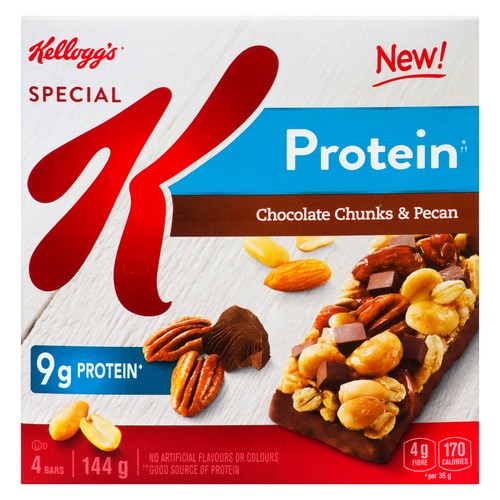 Kellogg's Special K Protein Bars Chocolate Chunk & Pecan 4 x 36 g