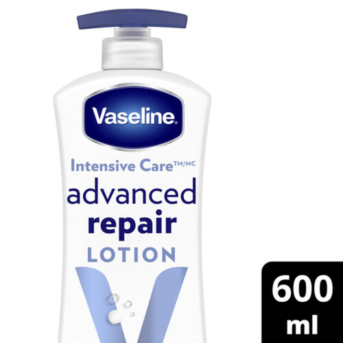 Vaseline Intensive Care Advanced Body Lotion Repair Unscented 600 ml