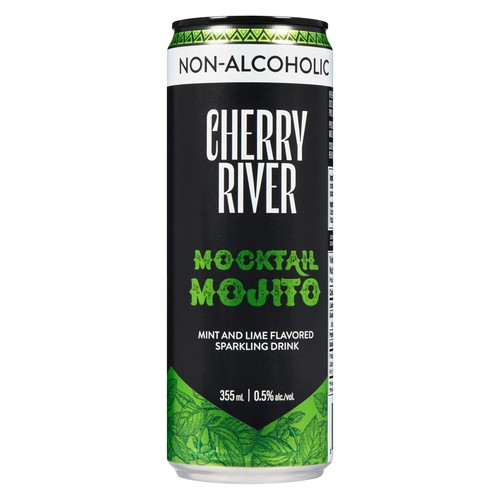 Cherry River Non Alcoholic Beverage Mocktail Mojito 355 ml (can)