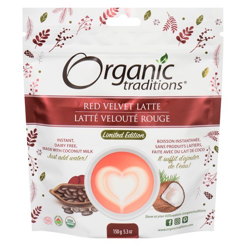 Organic Traditions Dairy Free Instant Red Velvet Latte 150 g