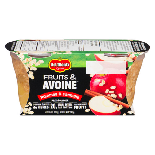 Del Monte Fruit & Oats Cups Apple Cinnamon 396 ml