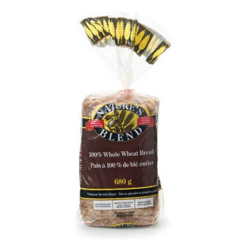 Nature's Blend Stone Ground 100% Whole Wheat Bread 680 g