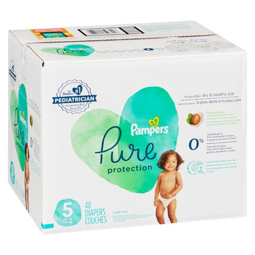 Pampers Pure Protection Diapers Size 5 48 Count