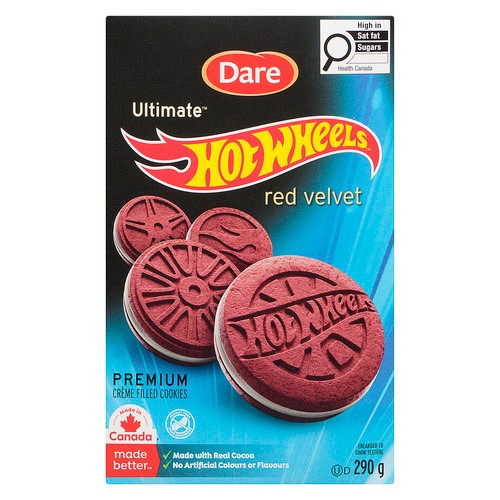 Dare Ultimate Hot Wheels Premium Crème Filled Cookies Red Velvet 290 g