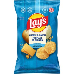 Lay’s Croustilles assaisonnées fromage et oigno 220 g