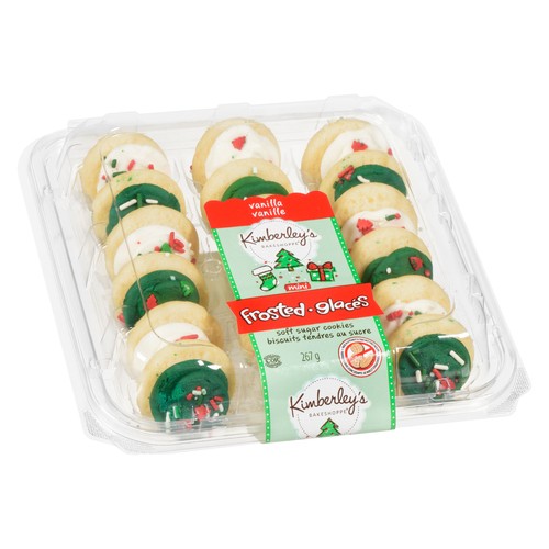 Kimberley's Bakeshoppe Holiday Frosted Cookies Mini 267 g (frozen)