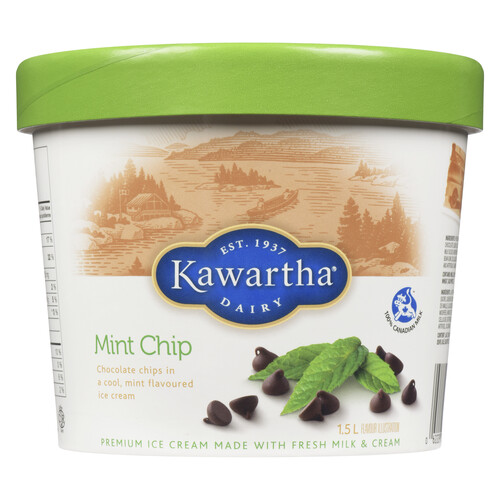 Kawartha Dairy Ice Cream Mint Chip 1.5 L