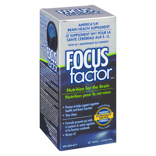 Focus Factor America's Number One Supplement Brain Health Tablets 60 Count