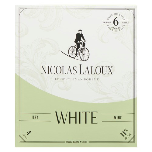 Nicolas LaLoux White Wine 11% Alcohol 4 L