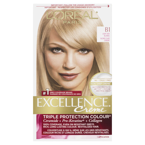 L'Oréal New Excellence Crème Hair Color B1 Light Ash Blonde 1 EA