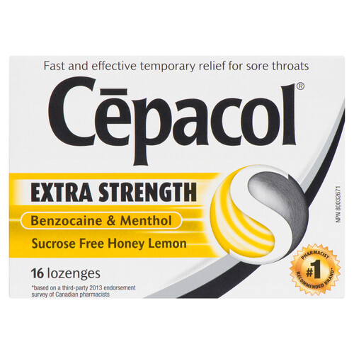 Cepacol Lozenges Extra Strength Honey and Lemon 16 EA