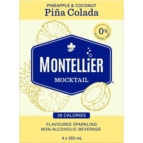 Montellier Mocktail Pina Colada 4 x 355ml (cans)