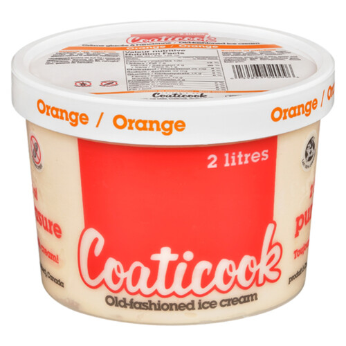 Coaticook Orange Gluten-Free Ice Cream 2 L