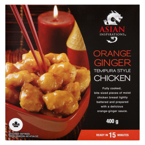 Asian Inspirations Frozen Chicken Tempura Style Orange Ginger 400 g