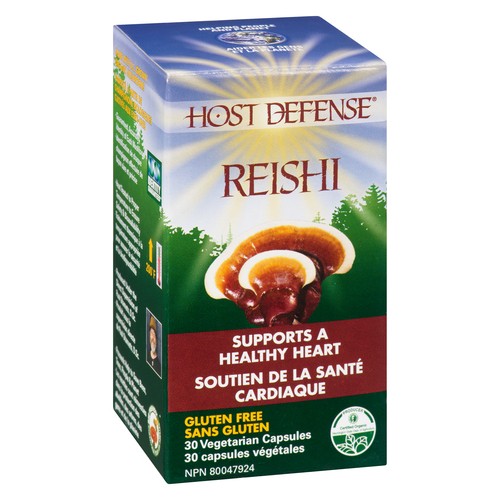 Host Defense Gluten-Free Healthy Heart Supplement Reishi 30 EA