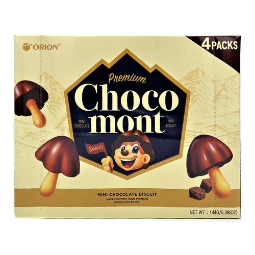 Orion Choco Mont Biscuit Milk Chocolate 144 g