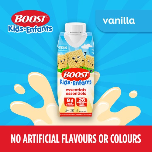 Boost Kids Nutritional Supplement Essentials Vanilla 6 x 237 ml