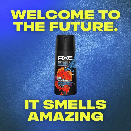 Axe Deodorant Body Spray Skateboard & Fresh Roses 113 g