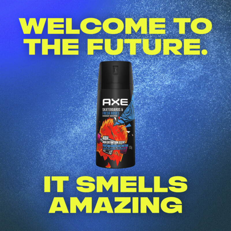 Axe Deodorant Body Spray Skateboards & Fresh Roses 113 g Voilà Online