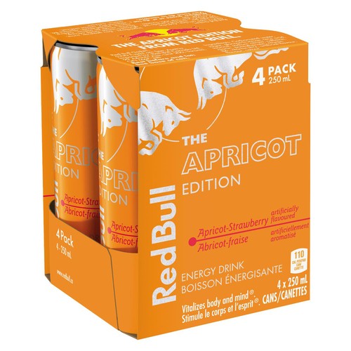 Red Bull Energy Drink Apricot Edition 4 x 250 ml (cans)