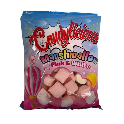Candylicious Marshmallow Pink And White 250 g