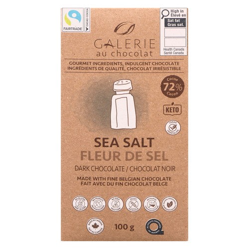 Galerie Au Chocolat Sea Salt Dark Chocolate 100 g