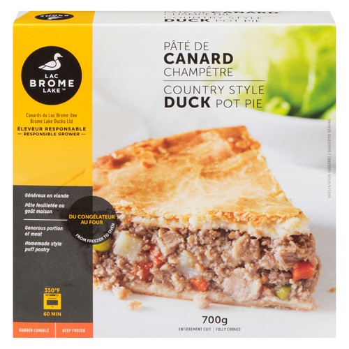 Brome Lake Ducks Ltd Frozen Duck Pot Pie Country Style 700 g