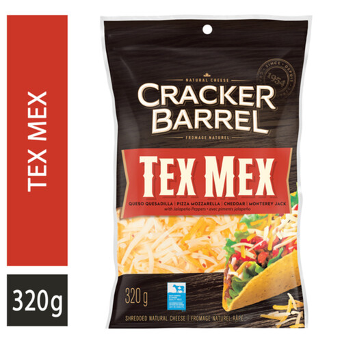 Cracker Barrel Shredded Cheese Tex Mex 320 g